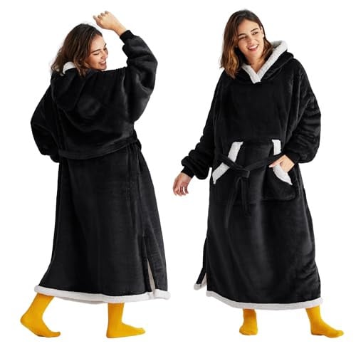 Bedsure Long Wearable Blanket Hoodie