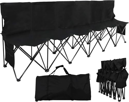 Yaheetech 6-seat Portable Folding Sideline Bench Deal