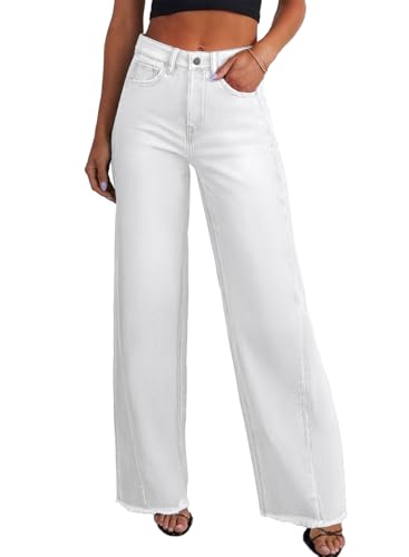 Sidefeel Women's Wide Leg Jeans High Waisted Stretchy Denim Pants Deal
