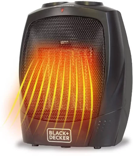 BLACK+DECKER Personal Ceramic Indoor Heater (Black)