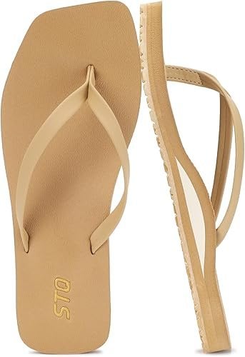 STQ Women’s Square Toe Orthopedic Flip Flops Deal