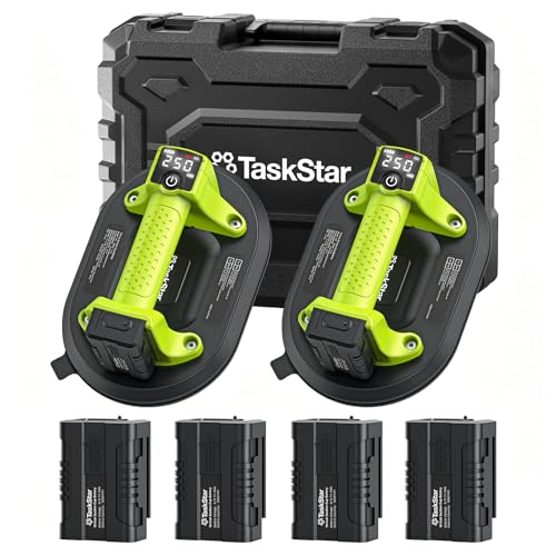 TaskStar 2-Count 10" Electric Vacuum Suction Cup Lifters w/ 550-Lb Capacity