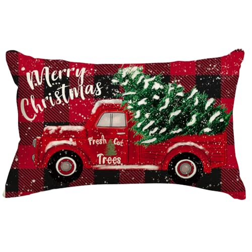 Christmas Pillow Cover 12x20"