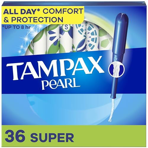 Tampax Pearl Tampons Super Absorbency 36 Count