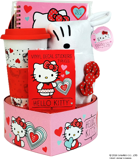 Hello Kitty Heart Box Valentines Gift Set