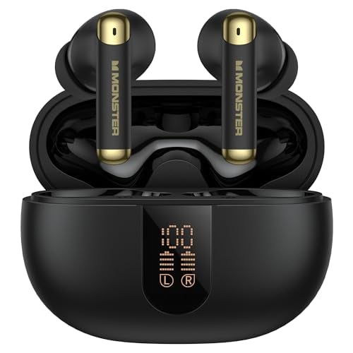 Monster Wireless Earbuds Bluetooth 6.0 with Charging Case Deal