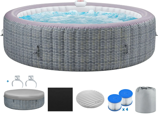 Segmart 82 5-7 Person Inflatable Hot Tub