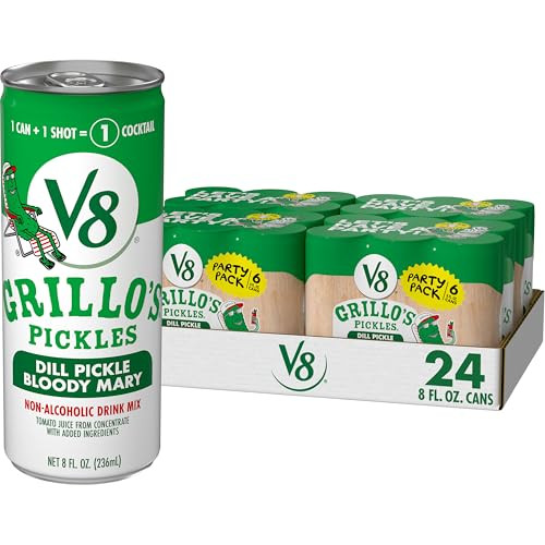 V8 Grillo's Pickles Dill Pickle Bloody Mary Mix 24-Pack