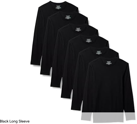 Amazon Essentials Men's Cotton Crewneck Undershirts 6-Pack