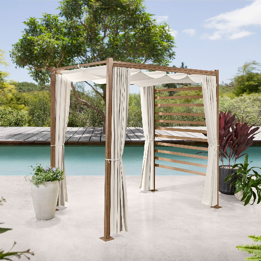 Better Homes & Gardens Marlow Pergola with Privacy Shade
