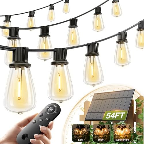 Solar String Lights with Remote