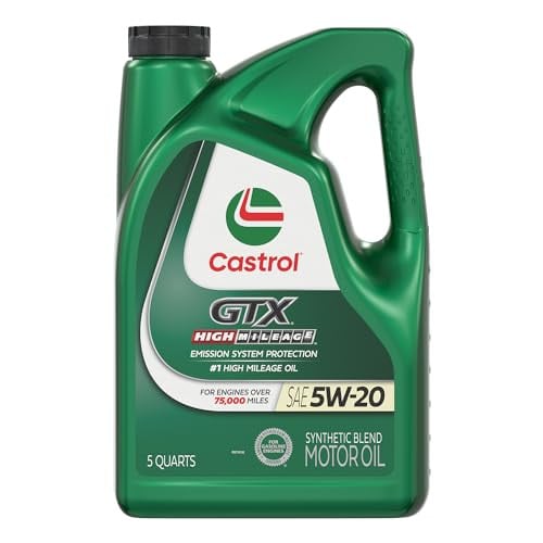 5-Qt Castrol GTX High Mileage 5W-20 Synthetic Blend Motor Oil Deal