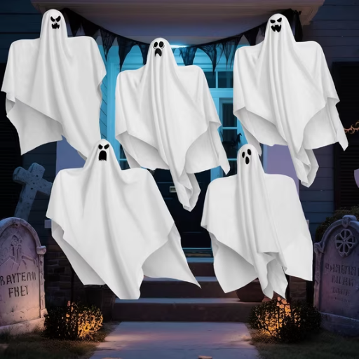 Joyfy 5-Pack 27.5" Hanging Ghosts Halloween Decorations Deal