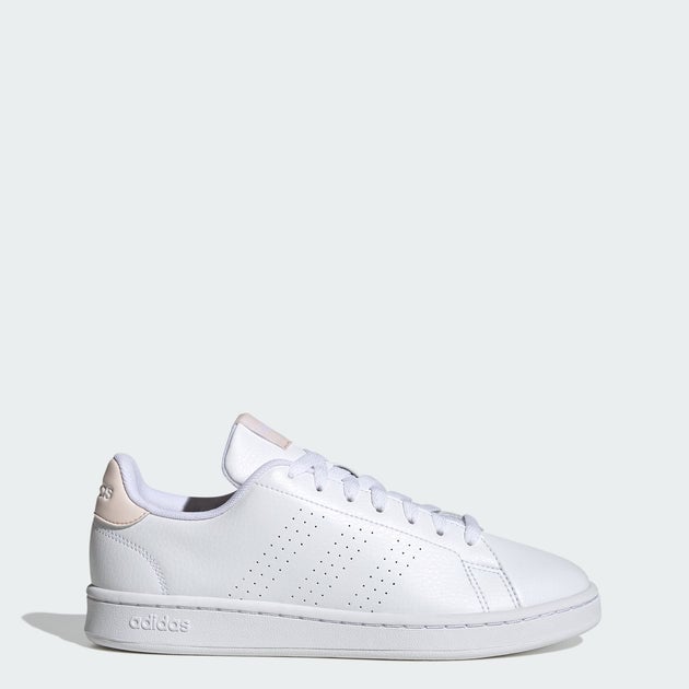 Adidas Women's Advantage Sneakers in Cloud White / Pink Strata