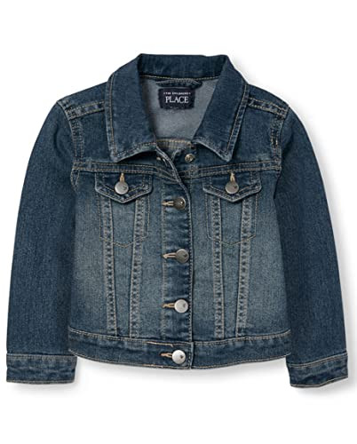 The Children's Place Baby Girls And Toddler Girls Basic Denim Jacket China Blue 6-9MONTHS