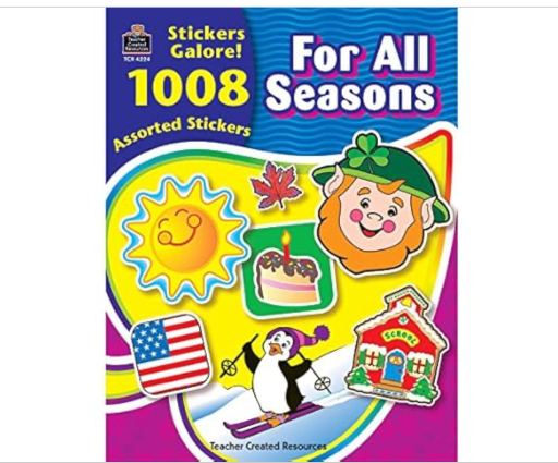 Teacher Created Resources All Seasons Sticker Book 1008-Piece