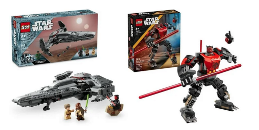 LEGO Star Wars Darth Maul Bundle: 640-Piece Sith Infiltrator (75383) + 143-Piece Mech (75411)