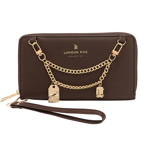 London Fog Rich Pebble Charm Wristlet Wallet (4 Colors)