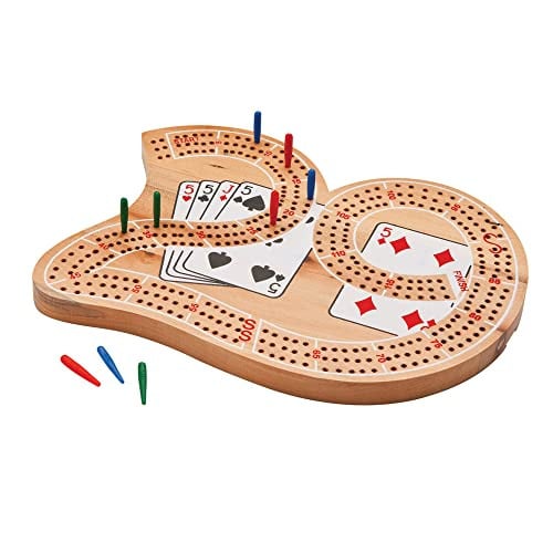 Mainstreet Classics Wooden 29" Cribbage Board Game Set