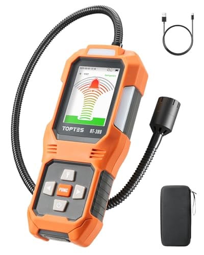 Toptes RT 389 Rechargeable Refrigerant Leak Detector for CFCs, HCFCs, HFCs, HFOs, HCs