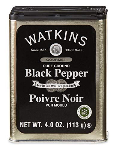 Watkins Organic Pure Ground Black Pepper, 4 oz., 12 Count Deal