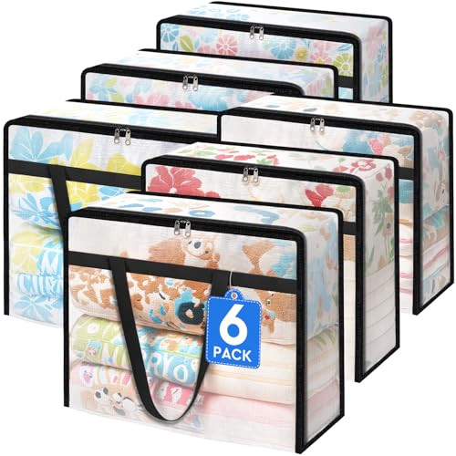 6 Pack Clear Storage Bags for Comforter