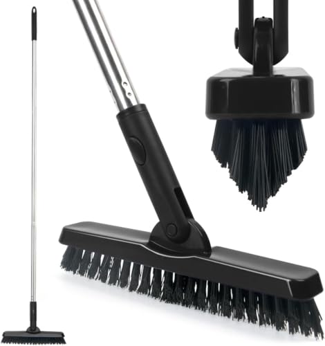 CELOX V-Shape Grout Cleaning Brush w/ Long Rotating Handle