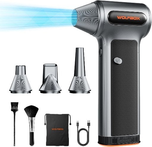 WOLFBOX MF200 Compressed Air Duster w/ Removable Battery Deal