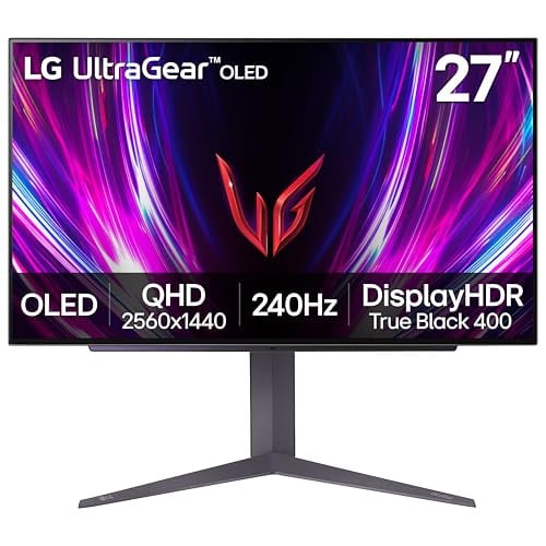 LG 27GS93QE 27-inch QHD 240Hz OLED Gaming Monitor Deal