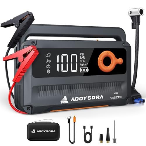 9-in-1 6000A Car Battery Jump Starter with Air Compressor Deal
