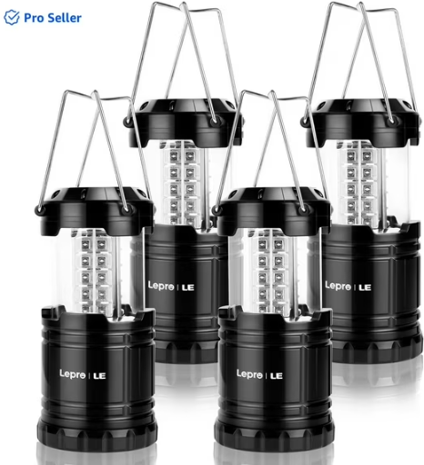 LED Collapsible Camping Lantern 4-Pack