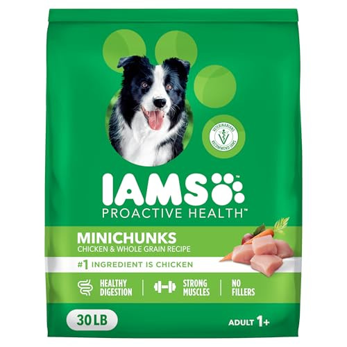 IAMS Proactive Health Adult Minichunks Dry Dog Food Chicken & Whole Grain Recipe 30 lb. Bag