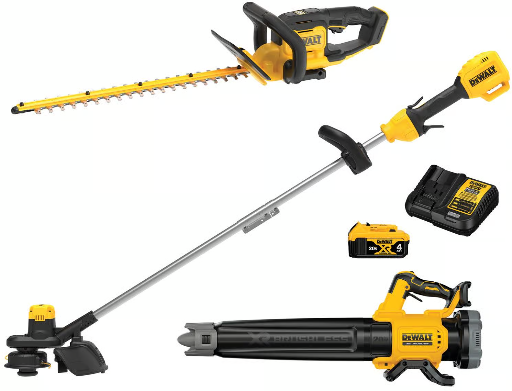 DEWALT 20V MAX XR Brushless String Trimmer Blower Kit with 22 in. Cordless Hedge Trimmer Deal