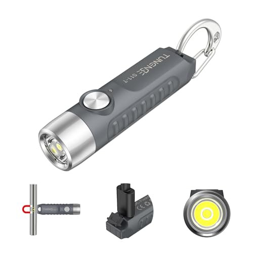 TUNENGE S11-T LED Rechargeable Magnet Keychain Flashlight
