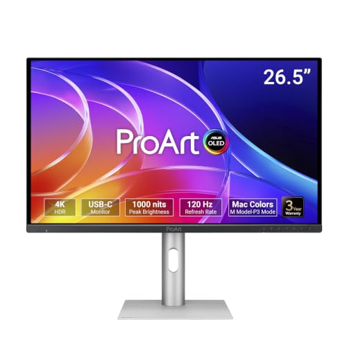26.5" ASUS ProArt Display OLED 4K HDR 120Hz Monitor w/ KVM Deal