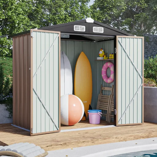 JolyDale 6 ft. W x 4 ft. D Metal Storage Shed Deal