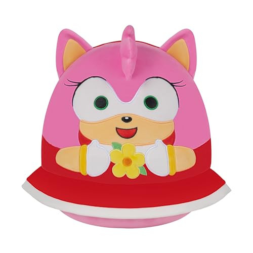 Squishmallows Original 14in "Sonic The Hedgehog" Amy Rose Holding Flowers Plush