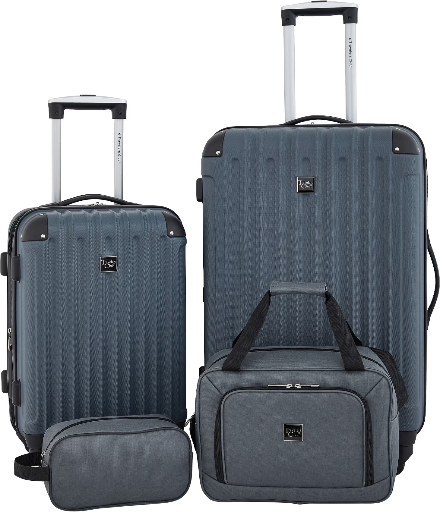 Travelers Club 4-Piece Hard Side Spinner Expandable Luggage Set