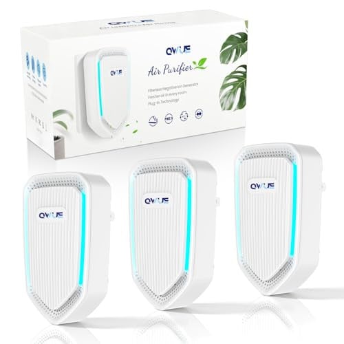 3-Pack Air Ionizer Plug In Filterless Home Negative Air Purifier Deal