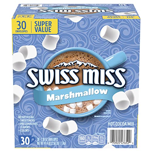30-Pack Swiss Miss Marshmallow Hot Cocoa Mix, 1.38 Oz Each