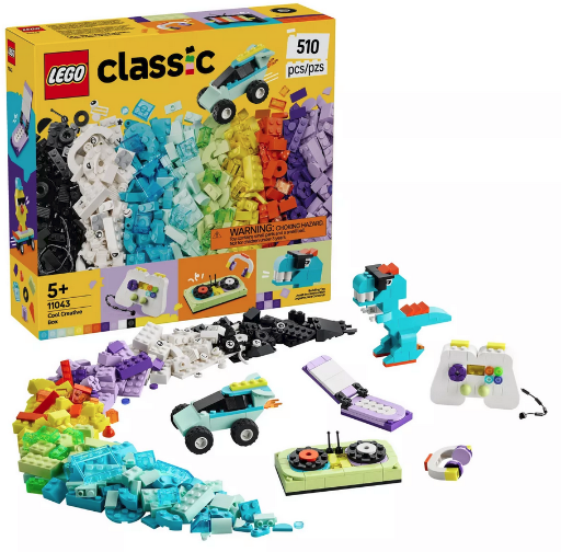 510-Piece LEGO Classic Cool Creative Box Building Toy Set