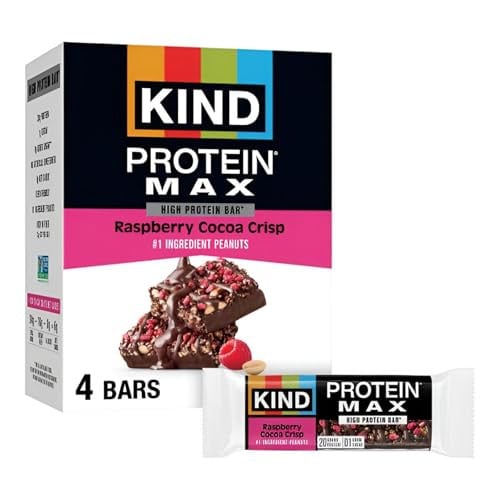 KIND Protein MAX Bars Raspberry Cocoa Crisp 4-Pack Deal