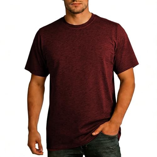 AJGAI Men's Crew Neck Breathable Quick-Dry Short Sleeve Athletic T-Shirts Deal
