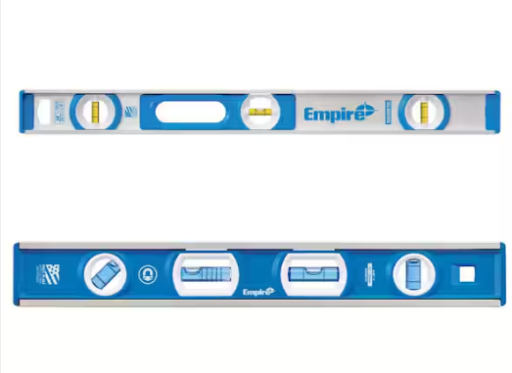 Empire 24" Aluminum I-Beam Level + 12" Compact Box Level Set