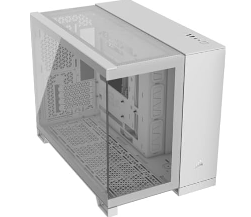 CORSAIR 2500X Small-Tower mATX Dual Chamber PC Case (White)