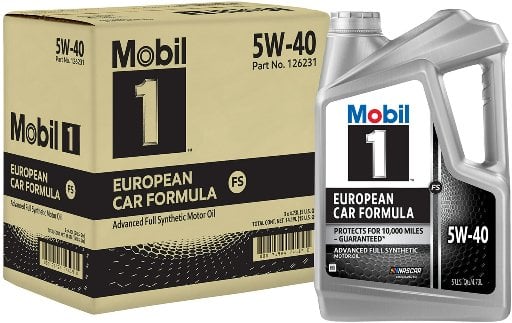 Mobil 1 FS European Car Formula Full Synthetic Motor Oil 5W-40, 5 Quart (Pack of 3) Deal