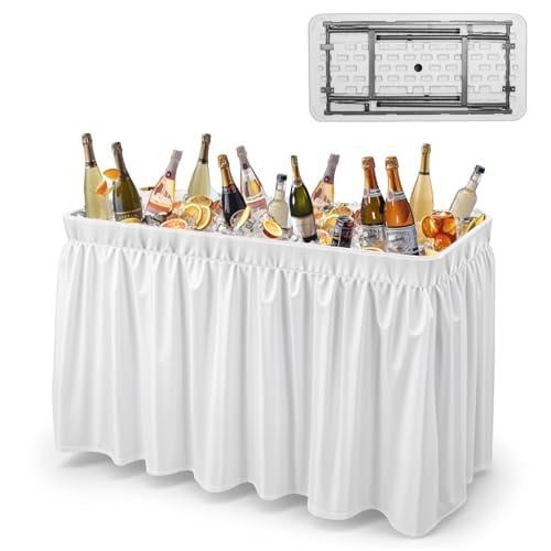 46" Extra Large Party Ice Cooler Folding Table Deal