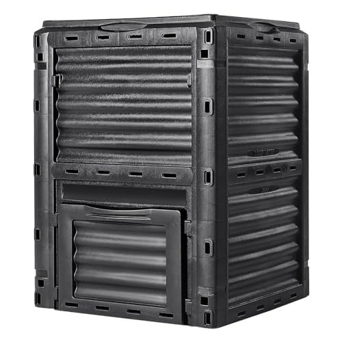 VEVOR 80-Gallon Garden Compost Bin w/ Top Lid & Bottom Door Deal