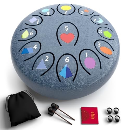 Ironkoi 6.8" 13-Note Steel Tongue Drum