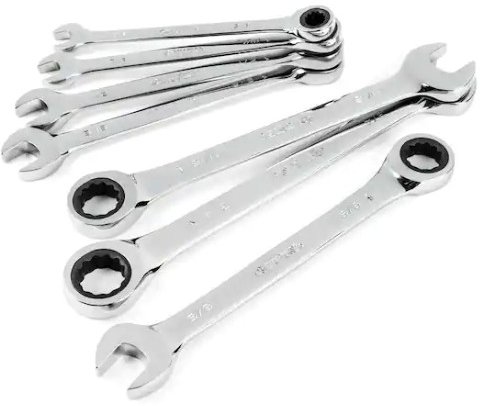 Husky Ratcheting Combination Wrench Set 7-Piece